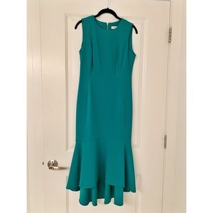 Calvin Klein midi dress green size 6